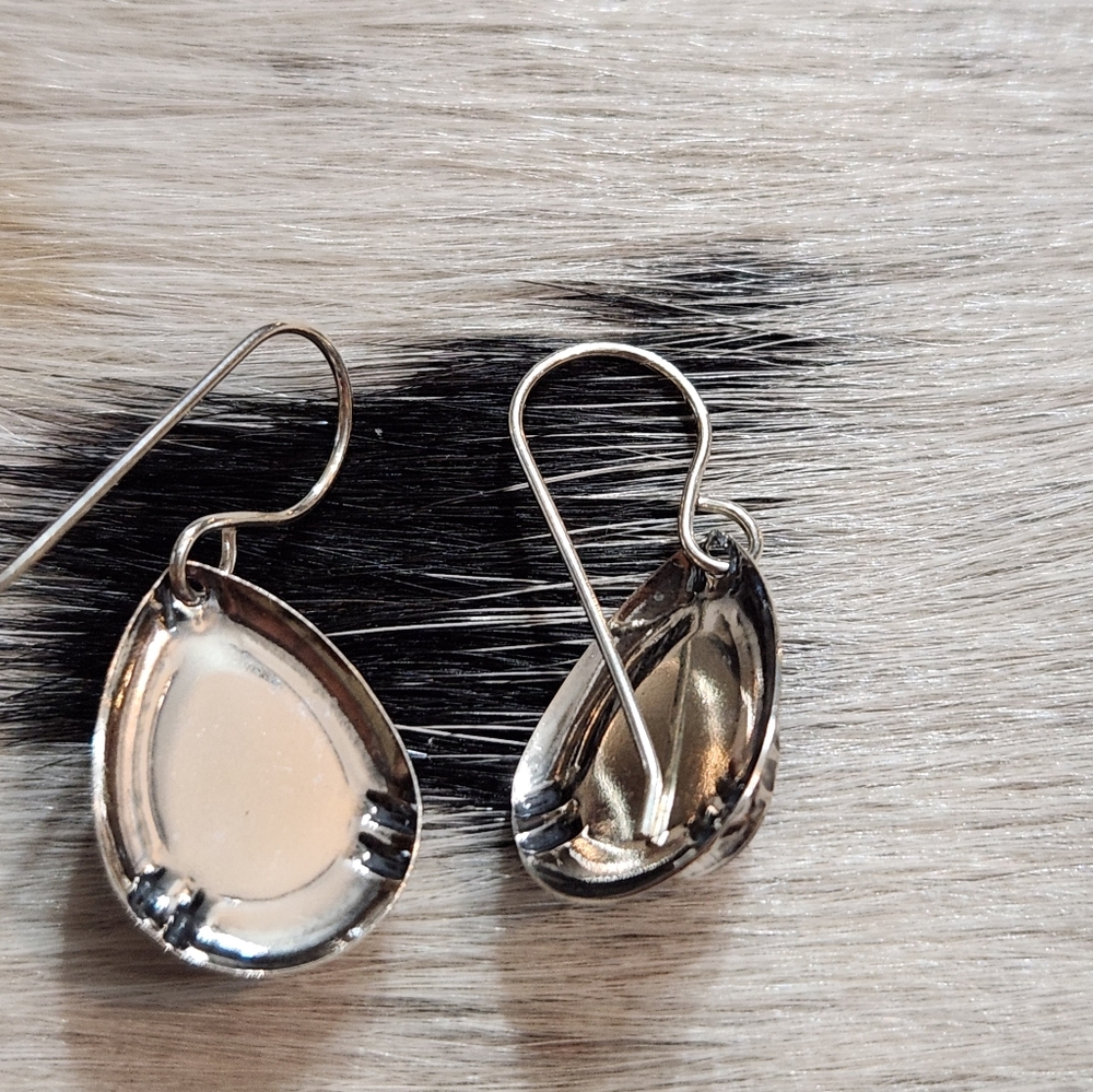 Sterling Silver Blue Lapis Dangles - image 2